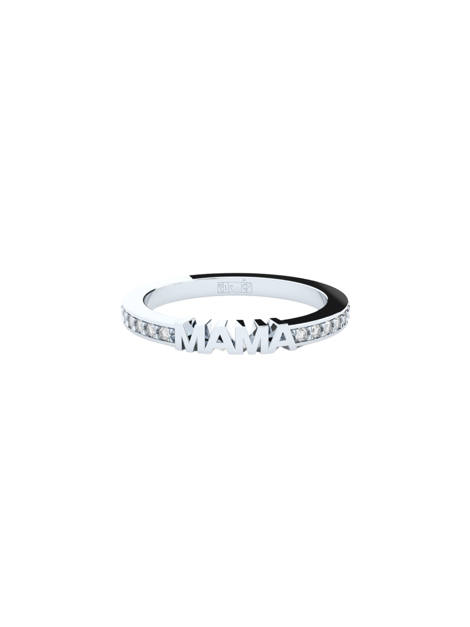 Becoming eternity ring mama, 2,5 mm, white